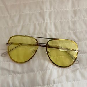 Yellow Tint Aviator Glasses